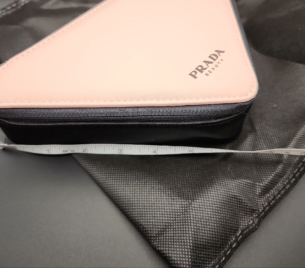 Prada Beauty Triangle Pochette Rose Pouch - Picture 11 of 12